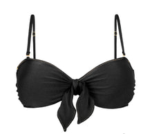 Charger l'image dans la galerie, Product Front: Rio De Sol Haut Top Shimmer-Black Bandeau-No