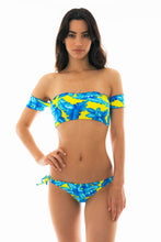 Charger l'image dans la galerie, Image 06: Rio De Sol Haut Top Palmeira Azul Off Shoulder