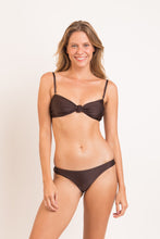 Charger l'image dans la galerie, Model Front: Rio De Sol Haut Top Shimmer-Coffee Bandeau-Joy