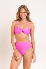 Charger l'image dans la galerie, Model Front: Rio De Sol Bas Bottom Vita-Pink High-Waist-Spin