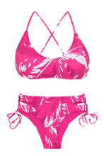 Charger l'image dans la galerie, Product Front: Rio De Sol Ensemble Set Pink-Palms Bralette Madrid