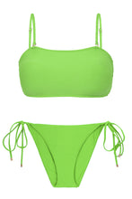 Charger l'image dans la galerie, Product Front: Rio De Sol Ensemble Set Lemon Bandeau-Reto Ibiza-Comfy
