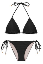 Charger l'image dans la galerie, Product Front: Rio De Sol Ensemble Set Shimmer-Black Tri-Rope Ibiza-Rope
