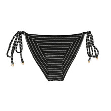 Charger l'image dans la galerie, Product Front: Rio De Sol Bas Bottom Linea-Black Cheeky-Tie
