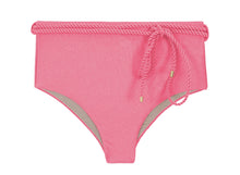 Charger l'image dans la galerie, Product Front: Rio De Sol Bas Bottom Shimmer-Confetti Belted-High-Waist
