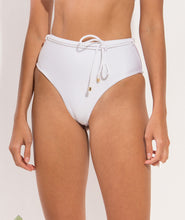 Charger l&#39;image dans la galerie, Bottom Shimmer-White Belted-High-Waist
