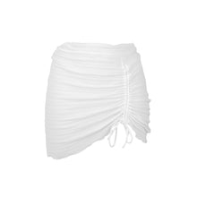 Charger l&#39;image dans la galerie, Memphis-White Mini Skirt Ruched
