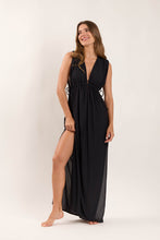 Charger l&#39;image dans la galerie, Image 04: Rio De Sol Vêtement De Plage Black Long Dress Soleil
