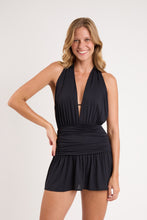 Charger l&#39;image dans la galerie, Image 04: Rio De Sol Mini Dress Black Low Cut Dress
