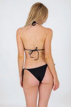 Charger l&#39;image dans la galerie, Model Back: Rio De Sol Bas Bottom Nero Lacinho
