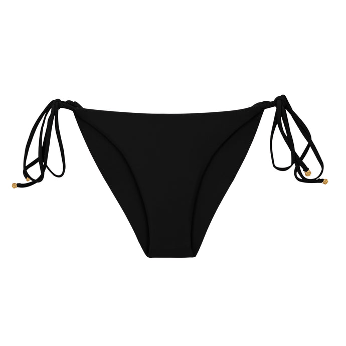 Product Front: Rio De Sol Bas Bottom Touch-Black Cheeky-Tie