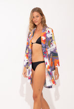 Charger l&#39;image dans la galerie, Image 02: Rio De Sol Robe De Plage Garden-Flower Kimono

