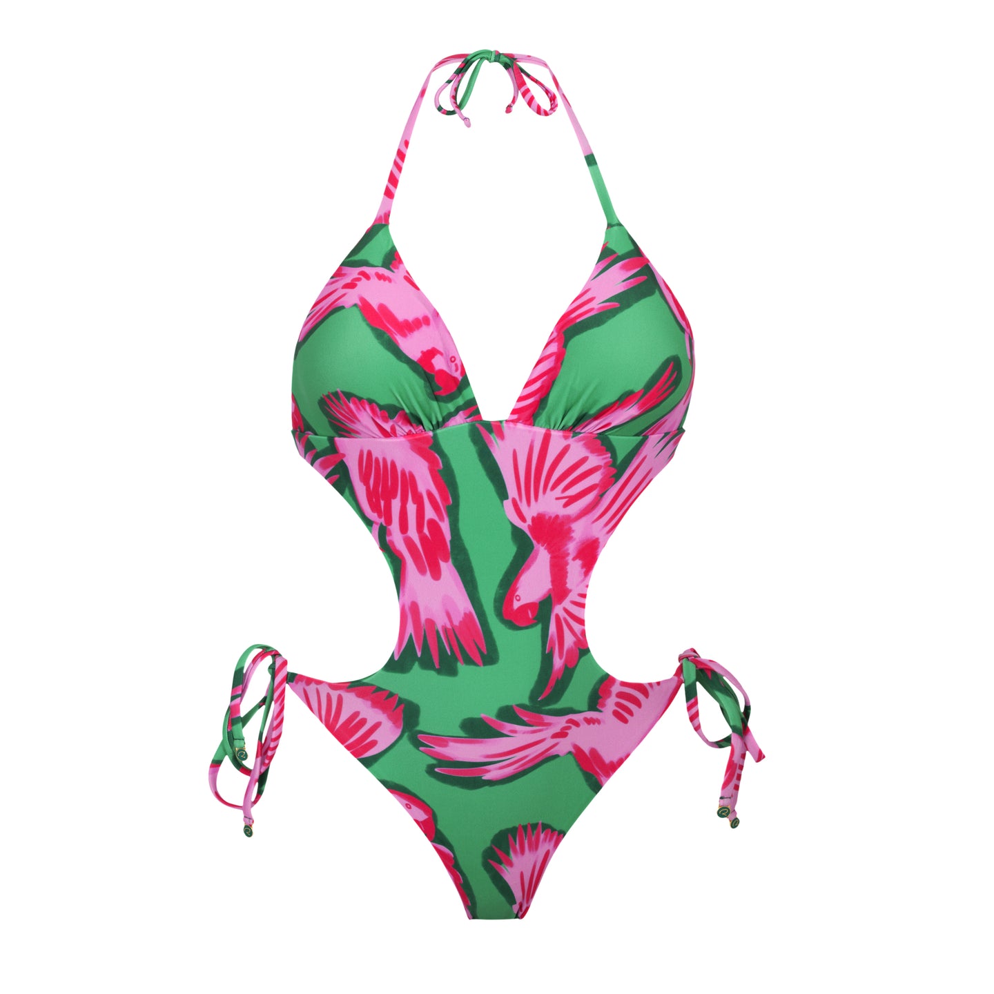 Product Front: Rio De Sol Une Pièce Parrots Trikini