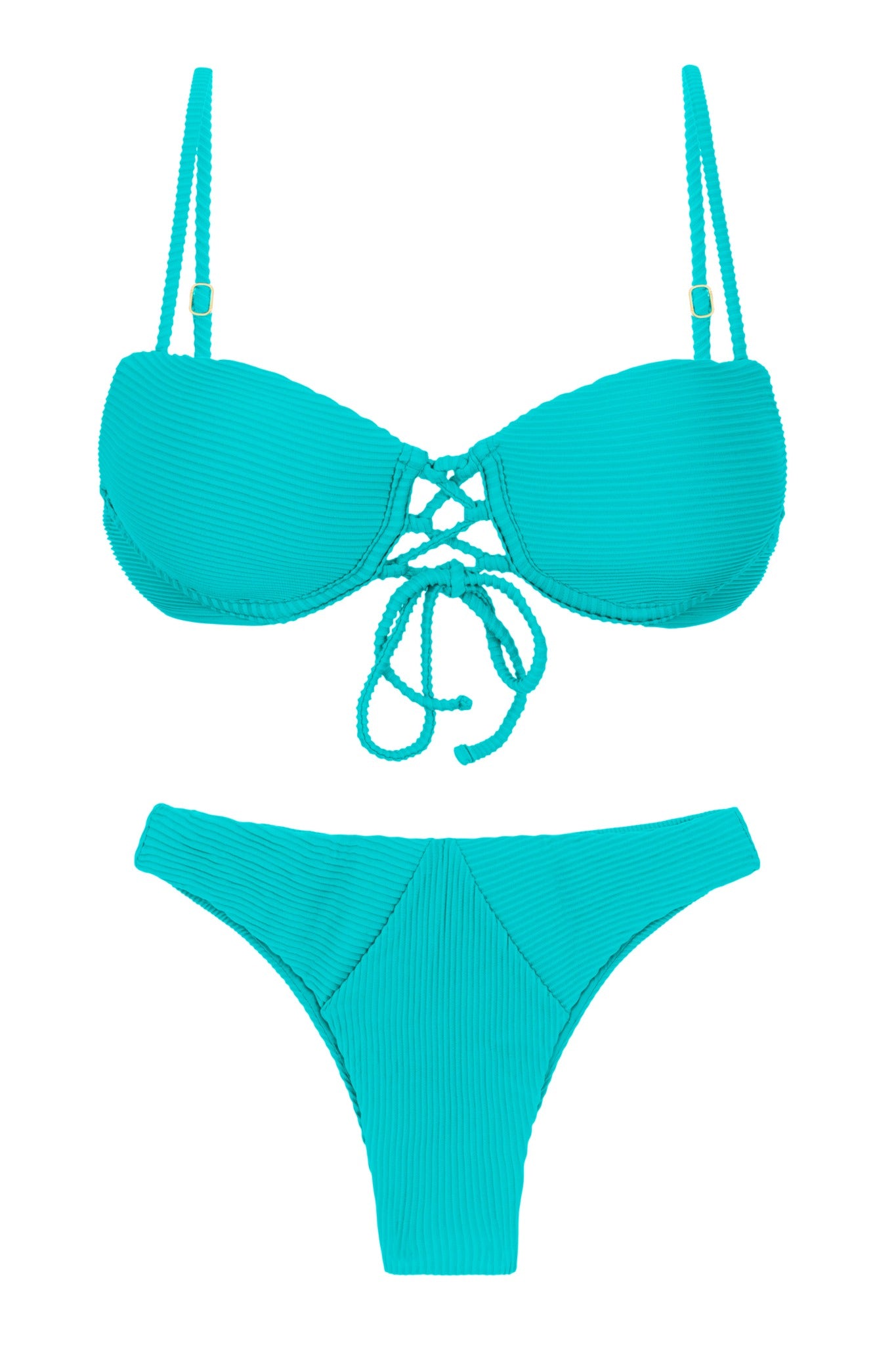 Product Front: Rio De Sol Ensemble Set Cotele-Jade Balconet-Pushup Lisboa