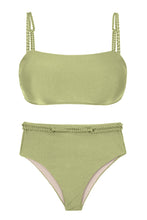 Charger l&#39;image dans la galerie, Product Front: Rio De Sol Ensemble Set Oliva Bandeau-Reto Hotpants
