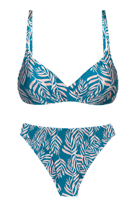 Product Front: Rio De Sol Ensemble Set Palms-Blue Balconet-Inv Nice