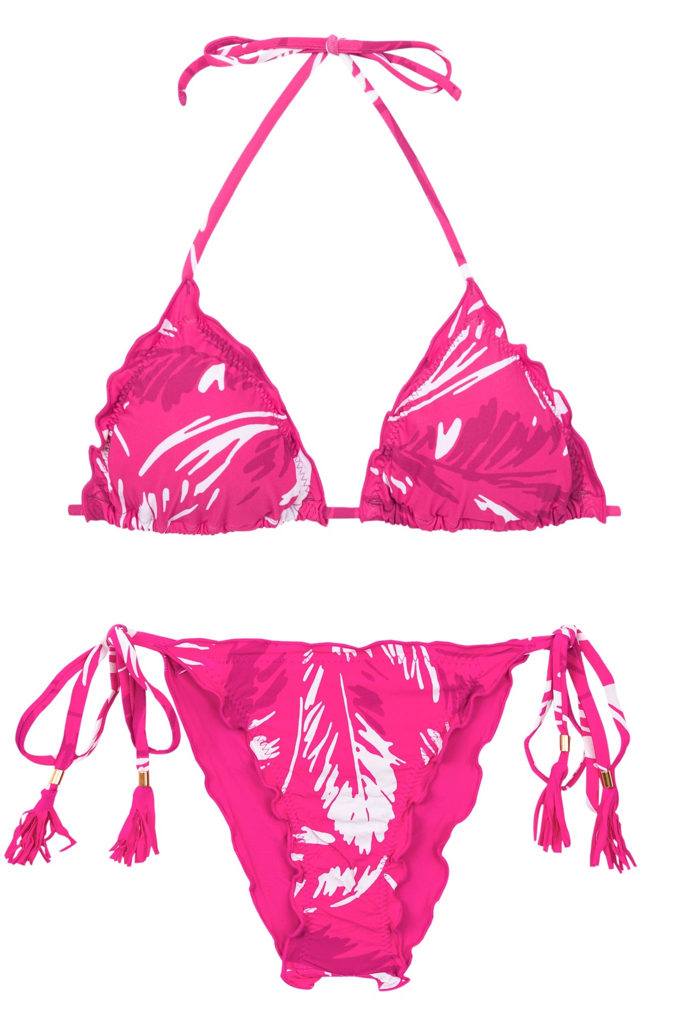 Product Front: Rio De Sol Ensemble Set Pink-Palms Frufru