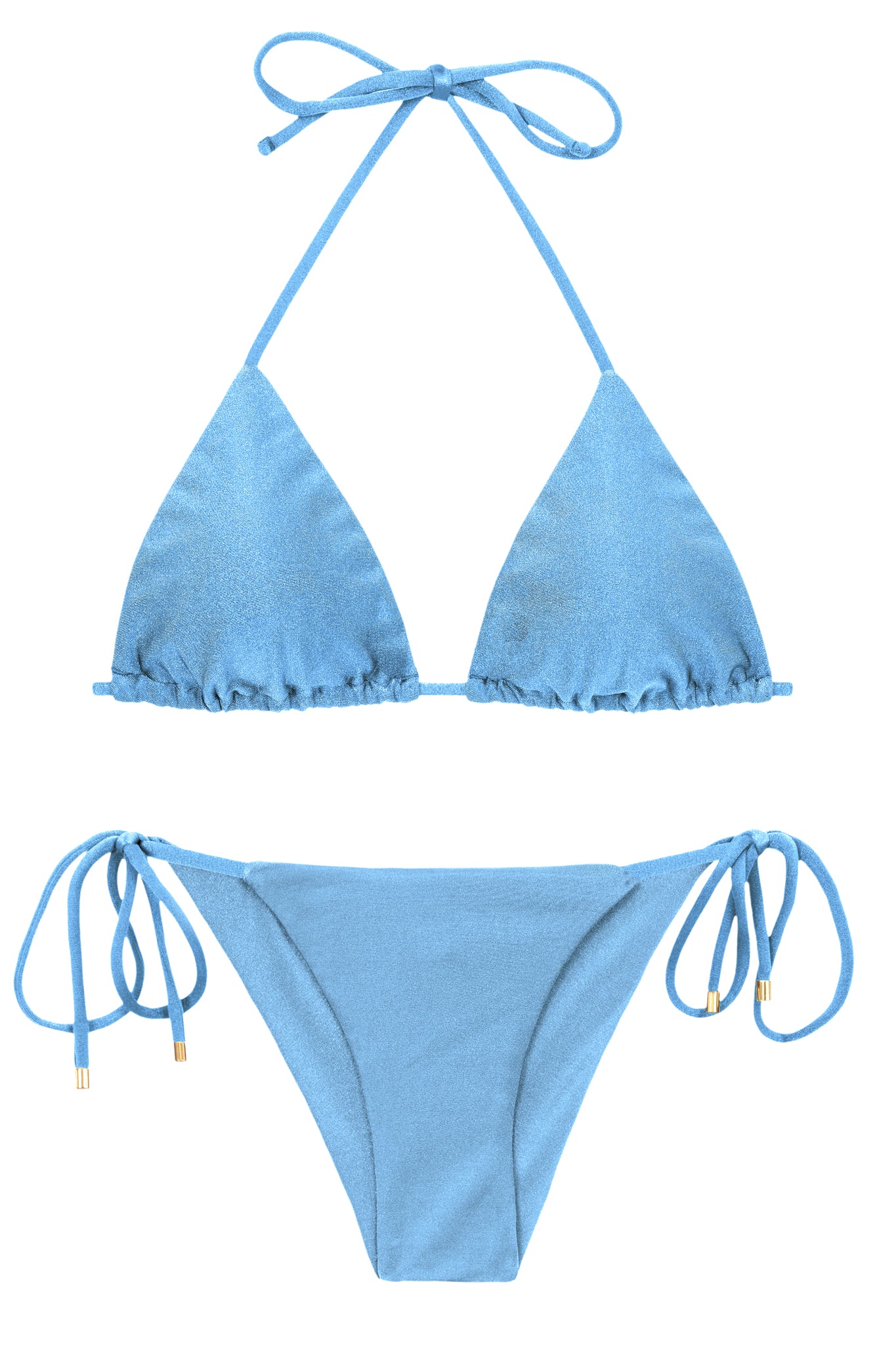 Product Front: Rio De Sol Ensemble Set Shimmer-Baltic-Sea Tri-Inv Cheeky-Tie