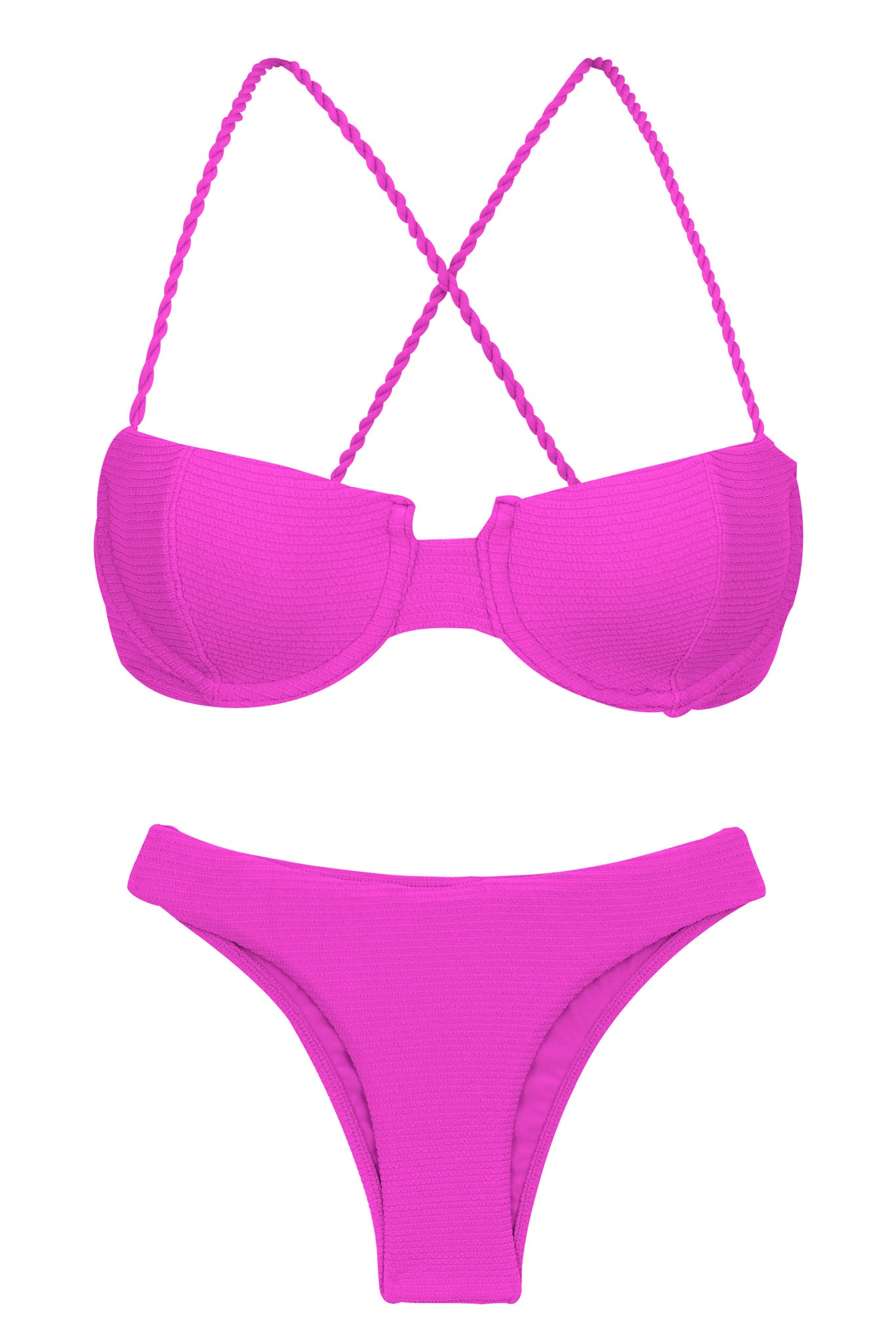 Product Front: Rio De Sol Ensemble Set St-Tpz-Pink Balconet Essential
