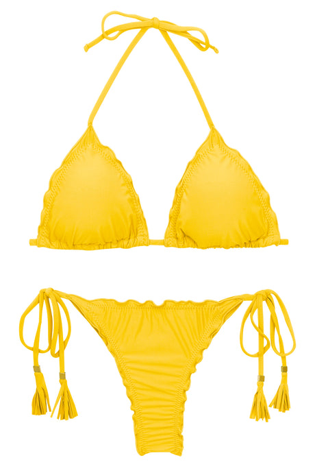 Product Front: Rio De Sol Ensemble Set Uv-Melon Tri Frufru-Fio