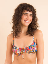 Charger l&#39;image dans la galerie, Model Front: Rio De Sol Haut Top Jungle Balconet-Tie
