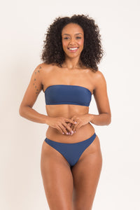Image 07: Rio De Sol Haut Top Navy Bandeau-Reto