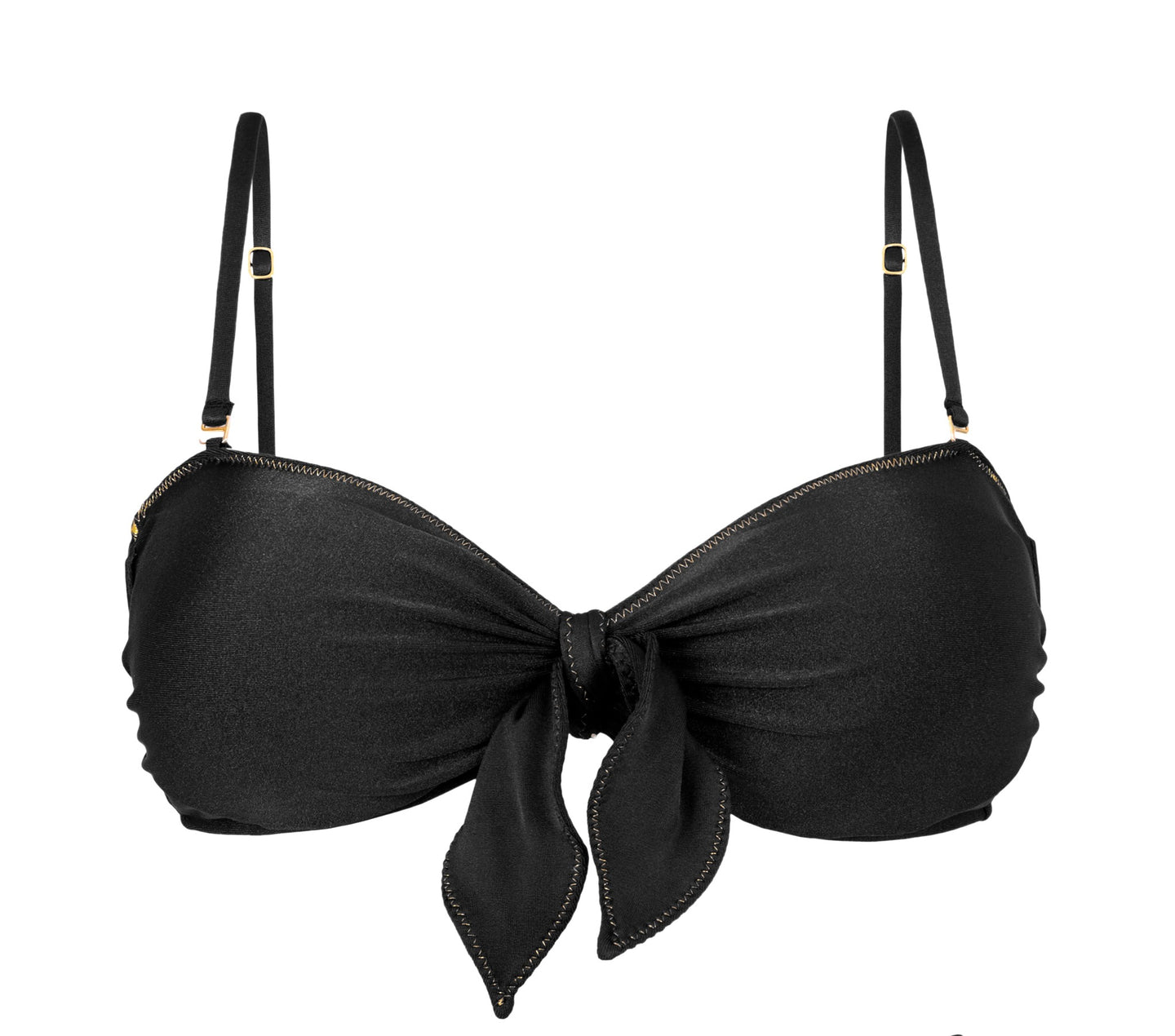 Product Front: Rio De Sol Haut Top Shimmer-Black Bandeau-No
