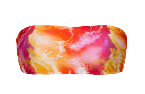 Product Front: Rio De Sol Haut Top Tiedye-Red Bandeau-Reto