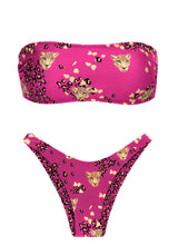 Charger l&#39;image dans la galerie, Set Roar-Pink Bandeau-Reto High-Leg
