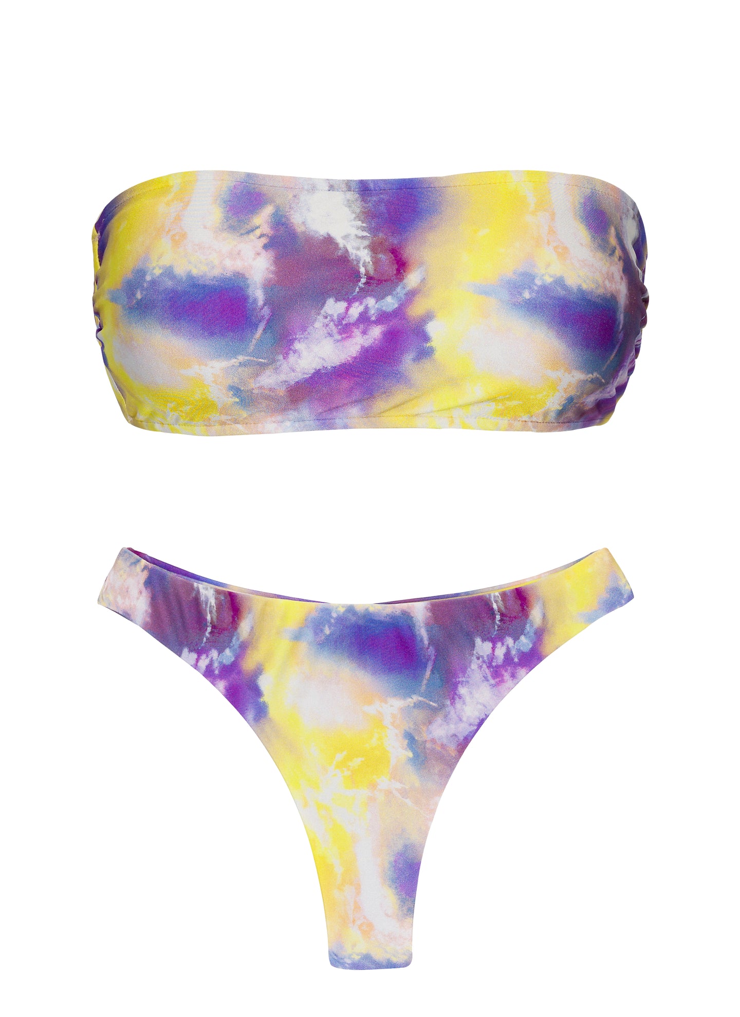 Set Tiedye-Purple Bandeau-Reto Fio